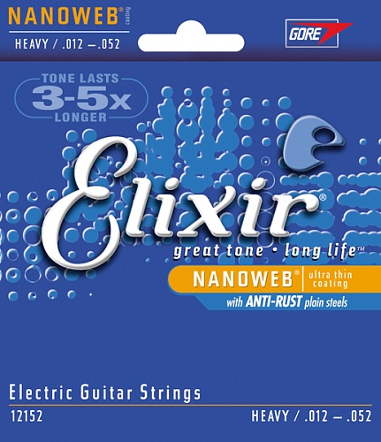 Elixir 12152 NANOWEB    , Heavy, 12-52
